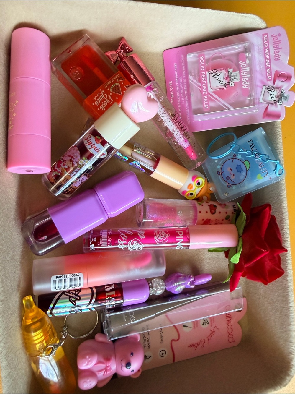 Assorted Pink Lipsticks & Lip Care Collection - Various Brands